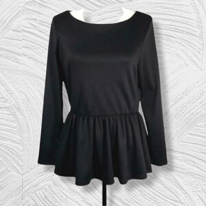 Vintage d.RA (Dianna Ra)Women's Top Size L Y2K Flared Bottom Long Sleeve